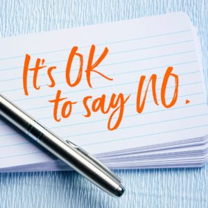 Power of Saying No